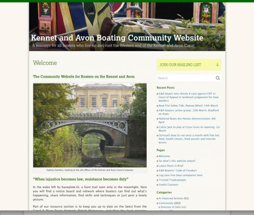 The Kennet and Avon Boating Community